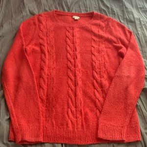 Jcrew coral sweater size medium